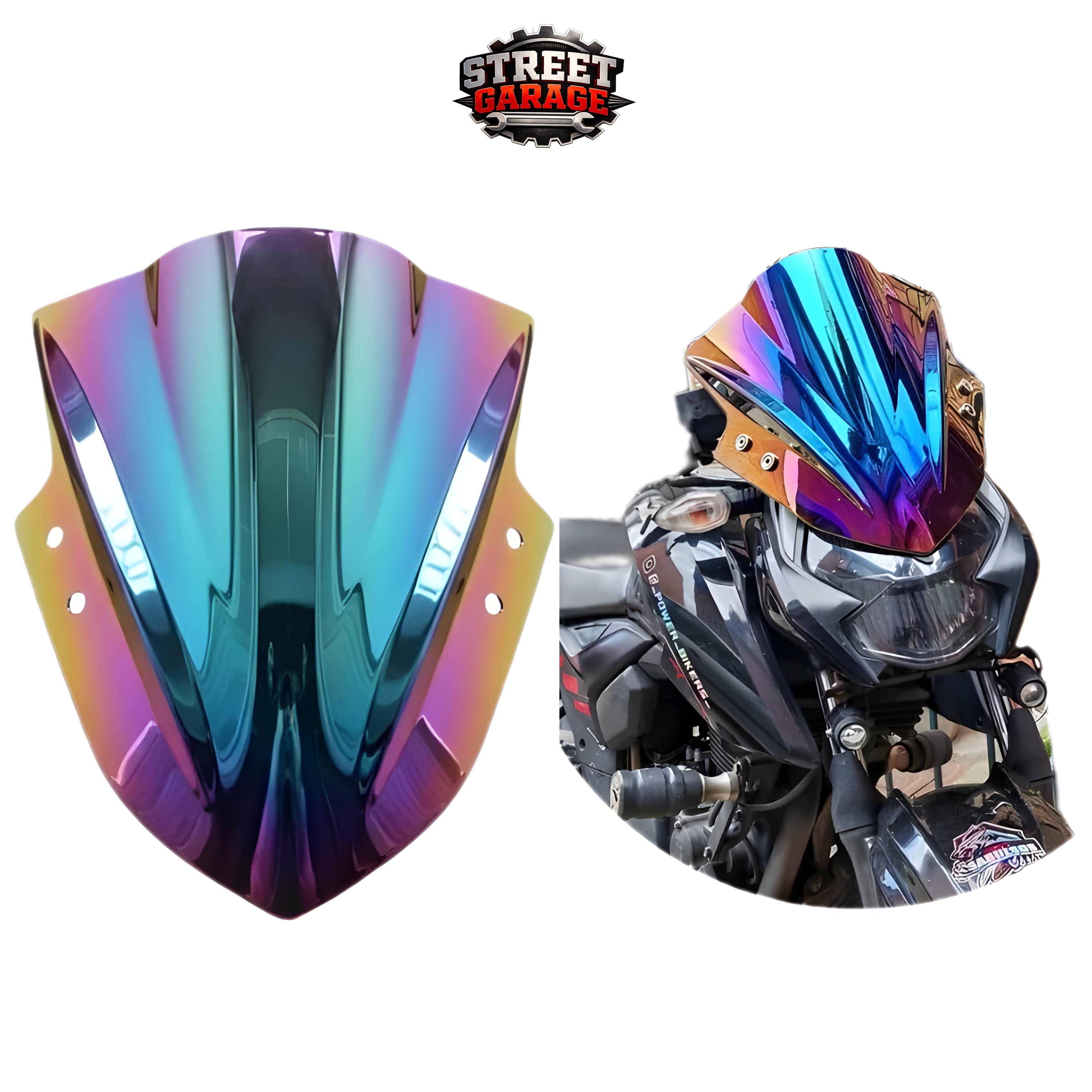 Cupula doble burbuja tornasol moto universal