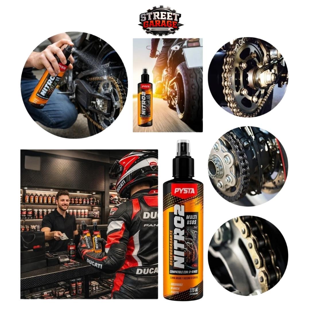 Desengrasante pysta 225ml moto kit arras